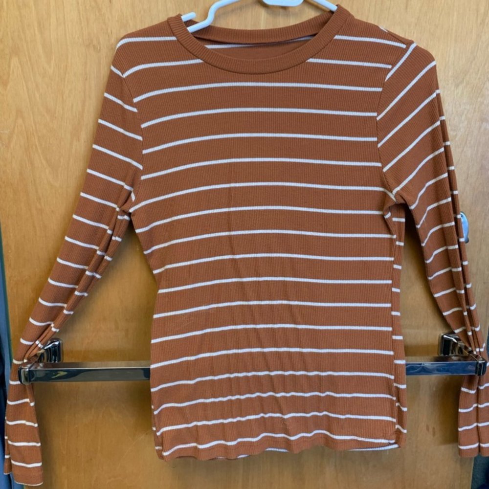 Charlotte Russe Striped Long Sleeve T-shirt